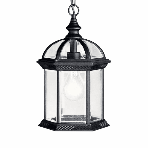 Kichler Barrie 1 light Pendant with LED Bulb - Black - 9835BKL18