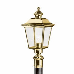 Kichler Bay Shore 1-LT Post Light - Brass - 9913PB Kichler Bay Shore 1-LT Post Light - Brass - 9913PB