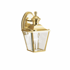 Kichler Bay Shore 10.25" 1-LT Wall Light - Brass - 9711PB