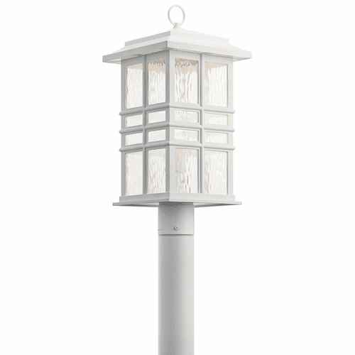 Kichler Beacon Square 1-LT Post Mount - White - 49832WH