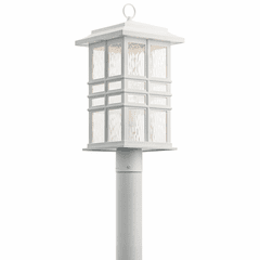 Kichler Beacon Square 1-LT Post Mount - White - 49832WH