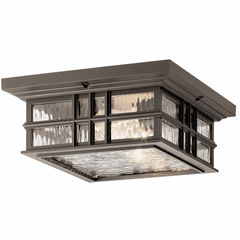 Kichler Beacon Square 2-LT Flush Mount - Olde Bronze - 49834OZ