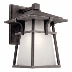 Kichler Beckett 10.75" 1-LT Wall Light - Weathered Zinc - 49721WZC