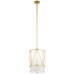 Kichler Birkleigh 1-LT Pendant - Classic Gold - 52073CLG