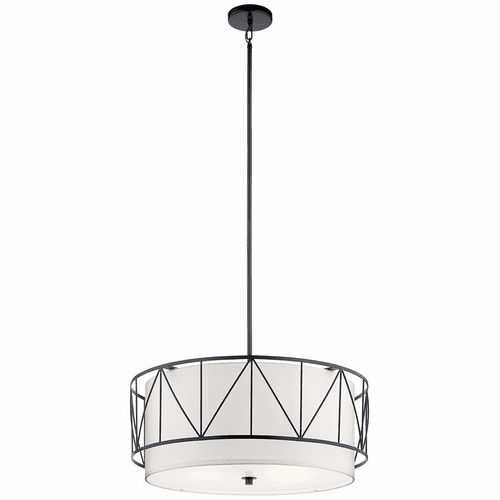 Kichler Birkleigh 4-LT Pendant - Black - 52072BK