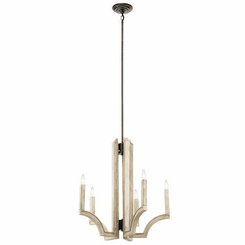 Kichler Botanica 5-LT Chandelier - Anvil Iron - 44260AVI