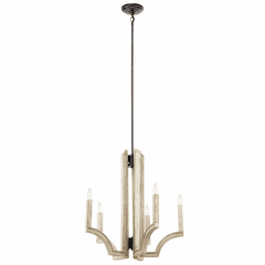 Kichler Botanica 5-LT Chandelier - Anvil Iron - 44260AVI