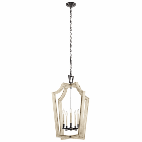 Kichler Botanica 5-LT Chandelier - Anvil Iron - 44262AVI