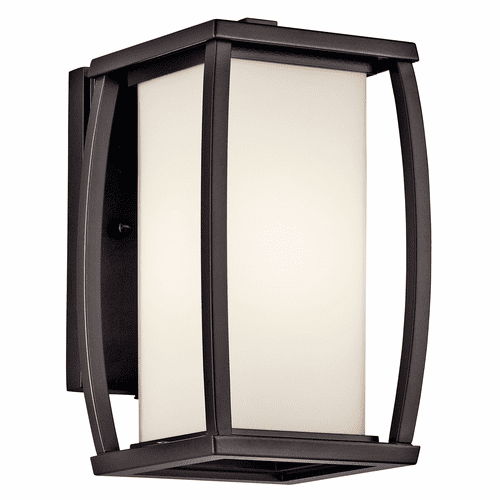 Kichler Bowen 9.5" 1-LT Wall Light - Bronze - 49336AZ