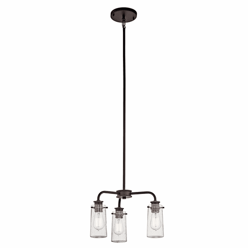 Kichler Braelyn 3-LT Convertible Chandelier - Olde Bronze - 43057OZ