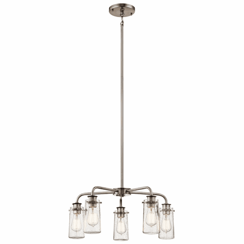 Kichler Braelyn 5-LT Chandelier - Classic Pewter - 43058CLP