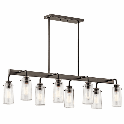 Kichler Braelyn 8-LT Linear Chandelier - Olde Bronze - 43457OZ