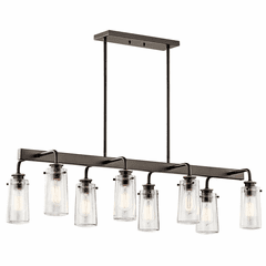 Kichler Braelyn 8-LT Linear Chandelier - Olde Bronze - 43457OZ Kichler Braelyn 8-LT Linear Chandelier - Olde Bronze - 43457OZ