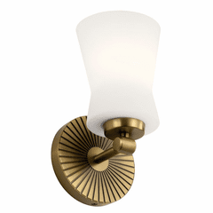 Kichler Brianne 1-LT Wall Sconce - Brushed Natural Brass - 55115BNB