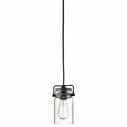Kichler Brinley 1-LT Mini Pendant in - Olde Bronze - 42878OZ