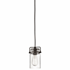 Kichler Brinley 1-LT Mini Pendant in - Olde Bronze - 42878OZ