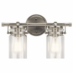 Kichler Brinley 2-LT Vanity Light - Brushed Nickel - 45688NI