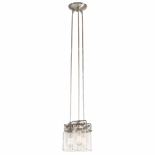 Kichler Brinley 3-LT Pendant - Brushed Nickel - 42869NI