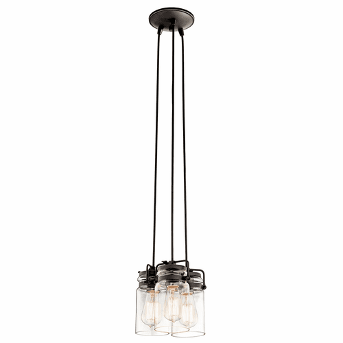 Kichler Brinley 3-LT Pendant - Olde Bronze - 42869OZ