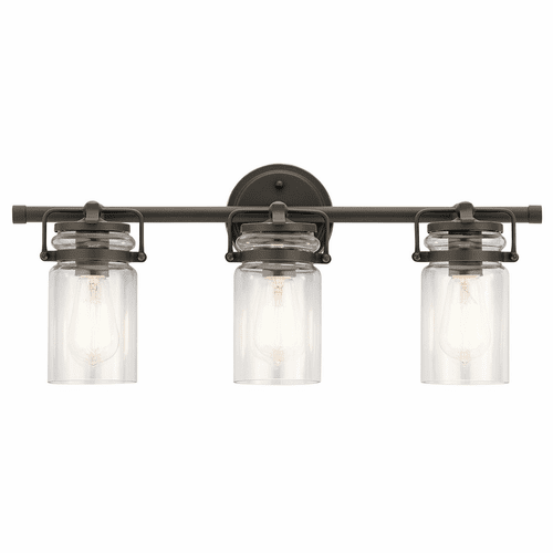 Kichler Brinley 3-LT Vanity Light - Olde Bronze - 45689OZ