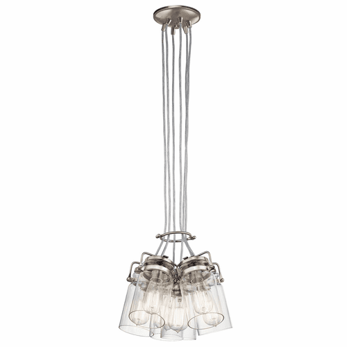 Kichler Brinley 6-LT Pendant - Brushed Nickel - 42877NI