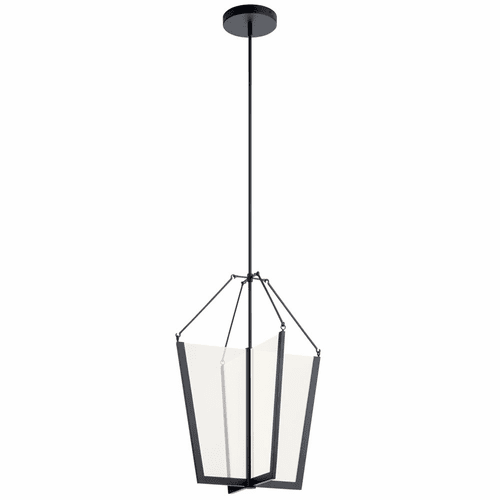 Kichler Calters 1-LT LED Foyer Pendant - Black - 52292BKLED
