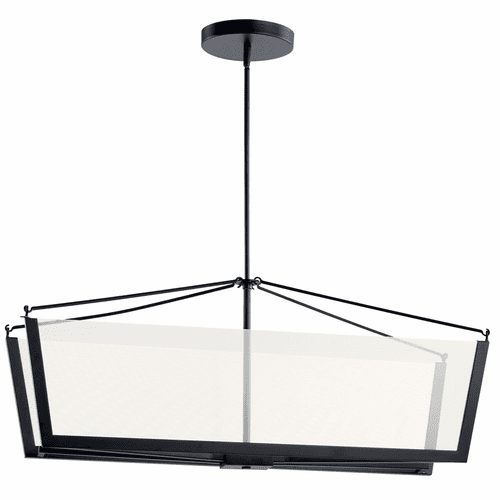 Kichler Calters 38" LED Linear Chandelier - Black - 52293BKLED