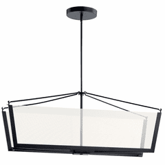 Kichler Calters 38" LED Linear Chandelier - Black - 52293BKLED