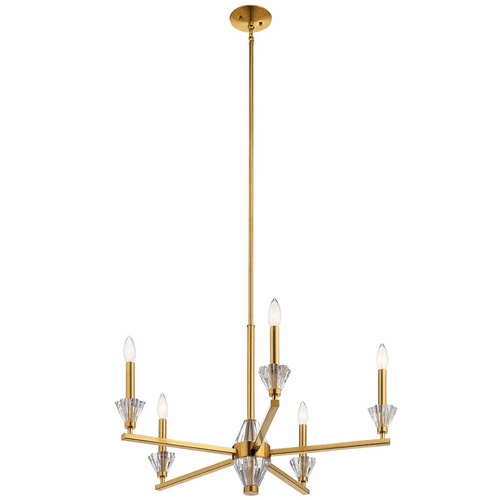 Kichler Calyssa 1 Tier 5-LT Chandelier - Fox Gold - 52001FXG
