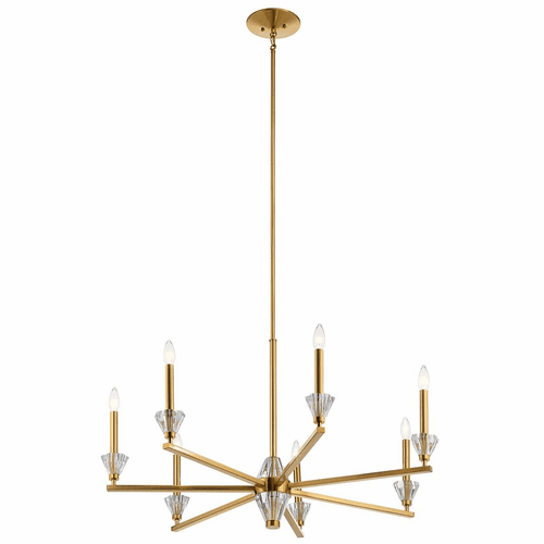 Kichler Calyssa 7-LT 1 Tier Chandelier - Fox Gold - 52002FXG