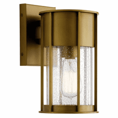 Kichler Camillo 1-LT Small Outdoor Wall Light - Natural Brass - 59079NBR
