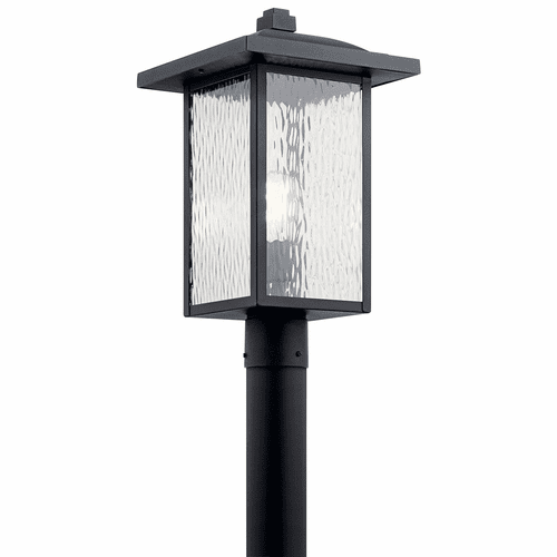 Kichler Capanna 1-LT Post Light - Black - 49927BKT