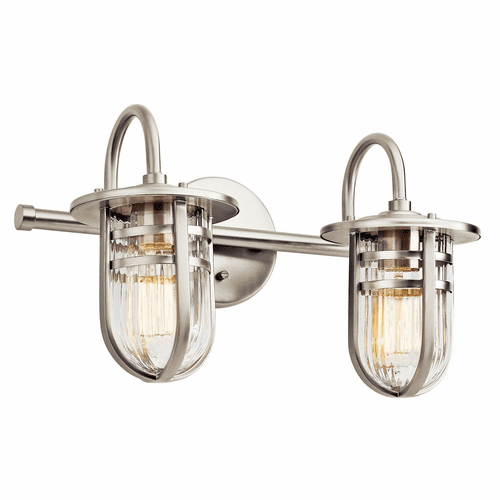 Kichler Caparros 2-LT Vanity Light - Brushed Nickel - 45132NI
