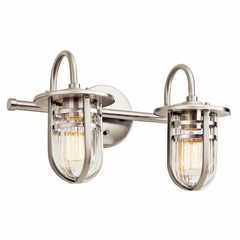 Kichler Caparros 2-LT Vanity Light - Brushed Nickel - 45132NI