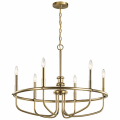 Kichler Capitol Hill 1 Tier 6-LT Chandelier - Classic Bronze - 52304CLZ