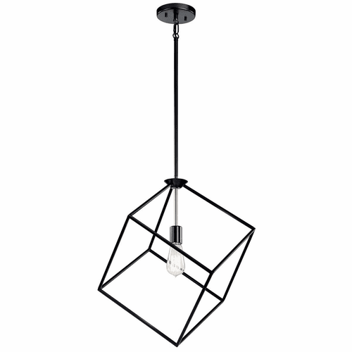 Kichler Cartone 1-LT Pendant - Black - 42525BK