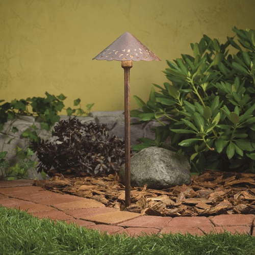 Kichler Cast Hammered Roof 2700K Landscape LED - Tannery Bronze - 15871TZT27