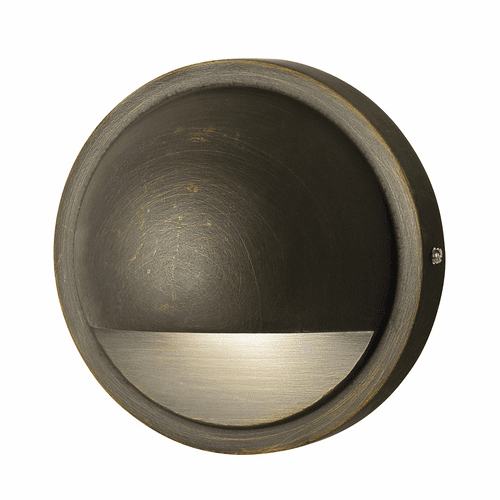 Kichler CBR LED Integrated 12V LED 2700K Half Moon Deck Light - Brass - 15764CBR27