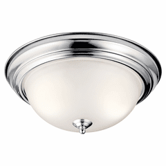 Kichler Ceiling Space 13.25" 2-LT Flush Mount - Chrome - 8112CH