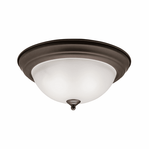 Kichler Ceiling Space 13.25" 2-LT Flush Mount - Olde Bronze - 8112OZ