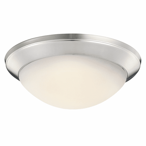 Kichler Ceiling Space 14" 1-LT Flush Mount - Brushed Nickel - 8881NI