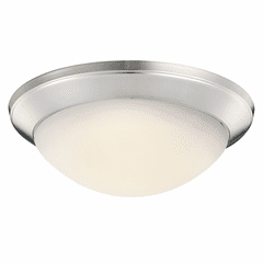 Kichler Ceiling Space 14" 1-LT Flush Mount - Brushed Nickel - 8881NI Kichler Ceiling Space 14" 1-LT Flush Mount - Brushed Nickel - 8881NI