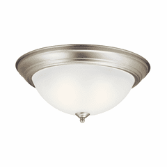 Kichler Ceiling Space 15.25" 3-LT Flush Mount - Brushed Nickel - 8116NI Kichler Ceiling Space 15.25" 3-LT Flush Mount - Brushed Nickel - 8116NI