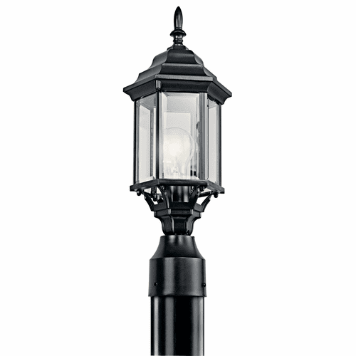 Kichler Chesapeake 1-LT Post Light - Black - 49256BK