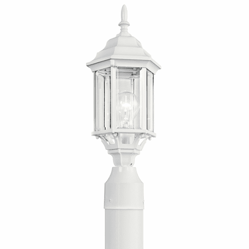 Kichler Chesapeake 1-LT Post Light - White - 49256WH