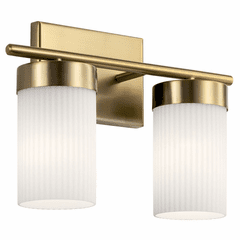 Kichler Ciona 2-LT Bath Vanity Light - Brushed Natural Brass - 55111BNB