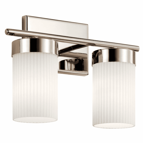 Kichler Ciona 2-LT Bath Vanity Light - Polished Nickel - 55111PN