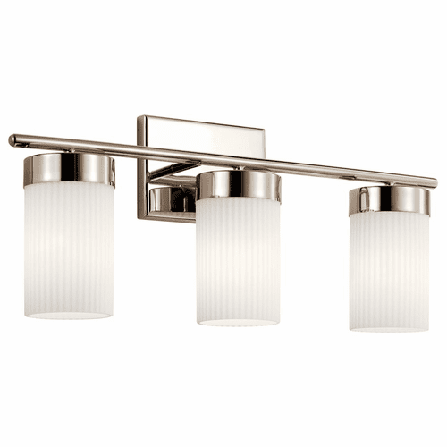 Kichler Ciona 3-LT Bath Vanity Light - Polished Nickel - 55112PN