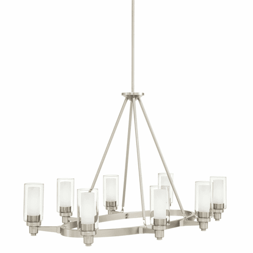 Kichler Circolo 8-LT Chandelier - Brushed Nickel - 2345NI