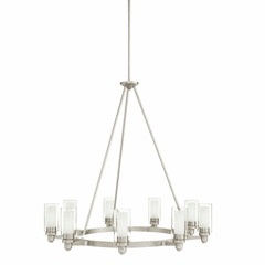 Kichler Circolo 9-LT Chandelier - Brushed Nickel - 2346NI